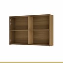 Ver imagem 3 de Armário Aéreo 2 Portas 120cm 100% Mdf Rainha Nature