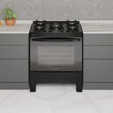 Ver mais imagens de Fogão 5 Bocas a Gás premium Glass Realce Cr230 Preto bivolt