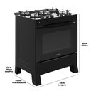 Ver imagem 7 de Fogão 5 Bocas a Gás premium Glass Realce Cr230 Preto bivolt