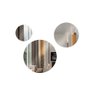 Kit Conjunto de Painéis Decorativos Espelhados Redondos 3 Peças Es15 Dalla Costa - Off White - 2