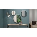 Ver imagem 1 de Kit Conjunto de Painéis Decorativos Espelhados Redondos 3 Peças Es15 Dalla Costa - Off White