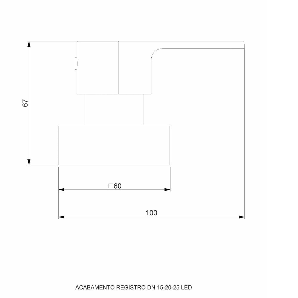 Acabamento Para Registro Led Preto Fosco Base Deca 11647524 - 2