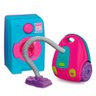 Kit Mini Brinquedo Casinha Maquina de Lavar e Aspirador de Pó - 1