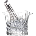 Ver imagem 2 de Balde de Gelo Vidro Pegador e Alça Inox 15x14cm Flor Wolff
