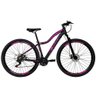 Bicicleta Aro 29 Ksw Mwza Feminina 24v Freio a Disco Suspensão Mountain Bike Alumínio Preto-rosa - 1