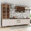 Ver imagem 2 de Cozinha Completa 6 Peças Connect Duna-Cristal com Cristaleira - Móveis Henn Duna-Cristal