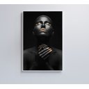 Ver imagem 6 de Quadro Mulher Negra Dourado Contraste Decor&quadros Mlh002