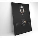 Ver imagem 5 de Quadro Mulher Negra Dourado Contraste Decor&quadros Mlh002