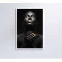 Ver imagem 7 de Quadro Mulher Negra Dourado Contraste Decor&quadros Mlh002