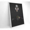 Ver imagem 3 de Quadro Mulher Negra Dourado Contraste Decor&quadros Mlh002