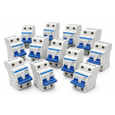 Ver imagem 2 de Mini Disjuntor Bipolar 2P Curva C 6A 10A 16A 20A 25A 32A 40A 50A 63A Trilho DIN Amperagem:16A Curva