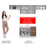 Armário de Cozinha Compacta 280cm Branco/Rustic/Branco Marina Madesa 01 - 6