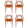 Cadeira Allegra Top Chairs Terracota - Kit com 4 - 3