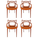 Ver imagem 6 de Cadeira Allegra Top Chairs Terracota - Kit com 4