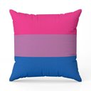 Ver imagem 2 de Almofada Avulsa Cheia Estampada Bandeiras Lgbt Cores 45cm X 45cm com Refil Cor Bissexual