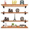 Kit Jogo 4 Prateleiras De Parede Para Livro Decorativa Ávila MDF 60cm x 15cm Jade - 1
