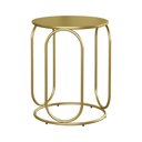 Ver imagem 1 de Base Mesa Omega Aço Carbono para Tampo Madeira ou Vidro Dourado