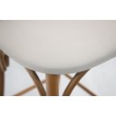 Ver imagem 4 de Banqueta Média Theo Madeira Tauari Amêndoa Estofada Decorativa Studio Metal Madeira Banqueta Theo Ci