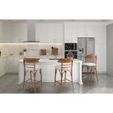 Ver imagem 5 de Banqueta Média Theo Madeira Tauari Amêndoa Estofada Decorativa Studio Metal Madeira Banqueta Theo Ci