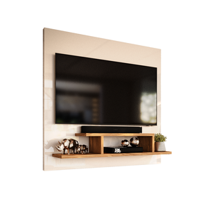 Painel para Tv Smart 32 Polegadas Reilly - Off White / Freijó