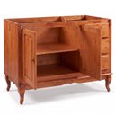 Ver imagem 2 de Balcão para Pia 2 Pta 3 Gav Hanover com Pés Luis Xv 93x120x53cm (a X L X P) - Cor Imbuia Glazer