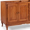 Ver imagem 5 de Balcão para Pia 2 Pta 3 Gav Hanover com Pés Luis Xv 93x120x53cm (a X L X P) - Cor Imbuia Glazer
