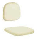 Ver imagem 4 de Kit Assento e Encosto Tapecado Conjunto Secretaria Ponta Caida para Cadeira de Escritorio Cinza Popm