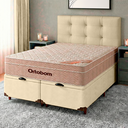 Ver imagem 1 de Cama + Bau Blindado e Colchão Ortobom Molas Ensacadas Queen - Airtech + Cabeceira