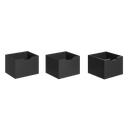 Ver imagem 1 de Kit 3 Gavetas Organizadoras Módulos e Complemento Preto