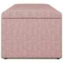 Ver imagem 6 de Calçadeira Recamier Baú para Cama de Casal King Dália 195x50 Cm W01 Linho Rosa - Lyam Decor