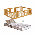 Ver imagem 2 de Cama Montessoriana com Colchão Casal:nogueira