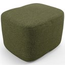 Ver imagem 1 de Puff Decorativo Orgânico para Sala Quarto Saori W01 Linho Verde - Lyam Decor