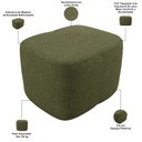 Ver imagem 4 de Puff Decorativo Orgânico para Sala Quarto Saori W01 Linho Verde - Lyam Decor