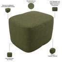 Ver imagem 4 de Puff Decorativo Orgânico para Sala Quarto Saori W01 Linho Verde - Lyam Decor