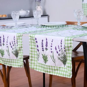 Caminho de Mesa Estampado Allegra 1 Peça 1,25m X 43cm 100% Poliéster - Lavanda