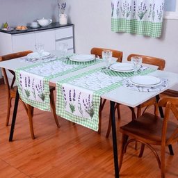 Caminho de Mesa Estampado Allegra 1 Peça 1,25m X 43cm 100% Poliéster - Lavanda - 5