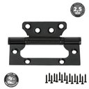 Ver imagem 5 de Dobradiça para Porta Raj 4 com Rolamento Sobrepor 40kg Preto Fosco Raj 3 Peças