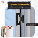 Ver imagem 3 de Dobradiça para Porta Raj 4 com Rolamento Sobrepor 40kg Preto Fosco Raj 3 Peças