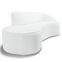 Ver imagem 5 de Sofá Living 4 Lugares 280cm Braço Direito Mozart D06 Sintético Branco - Mpozenato
