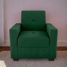 Poltrona para Sala de Recepção Rick Veludo Maserati Verde - 1