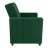 Poltrona para Sala de Recepção Rick Veludo Maserati Verde - 3