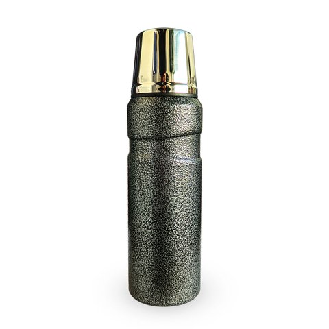 Garrafa Térmica Aço Inoxidável Parede Dupla Modelo Safari Esporte 500ml Conserva Quente e Frio:preto