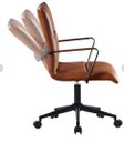 Ver imagem 4 de Cadeira Office Palermo - Caramelo