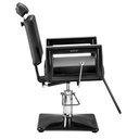 Ver imagem 2 de Cadeira Hidráulica Reclinável Preta Black Salão Profissional