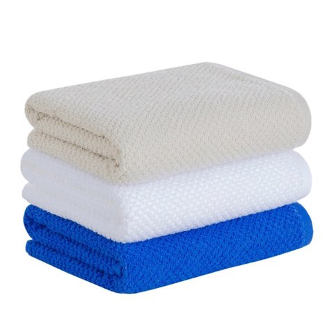 Jogo Pano de Copa Quadriculado 3 Peças 48x71cm - Buddemeyer - Azul/branco/bege