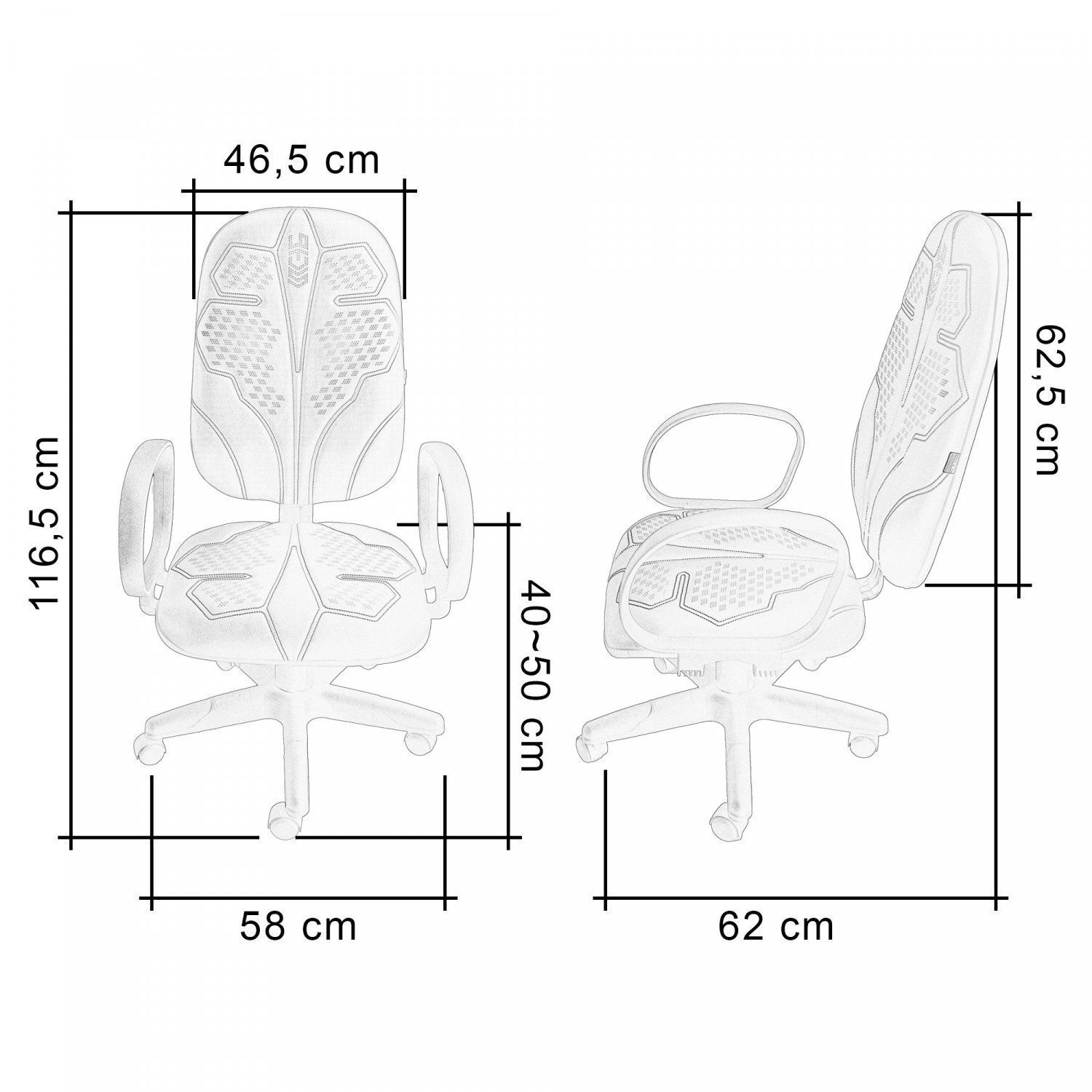 Cadeira Gamer Braço Corsa Lotus Ecoflex - 3