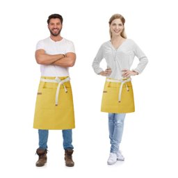 Avental de Cintura Amarelo Cafeteria Pintura Salao Artes 2un - 2