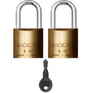 Cadeado Pado E-35mm com Mesmo Segredo 2 Unidades 51005516
