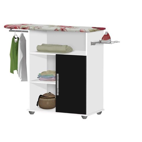 Tabua de passar roupa Junior Bra / Pre c/ cabideiro 01 porta PASSE BEM