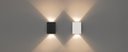 Ver imagem 2 de Arandela Led Slim 2 Fachos Ajustável Pix 3000k - Branco Quente Bivolt Preto